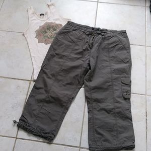 3 for$30  Kiss Capri Cargo Khakis, sz. 8